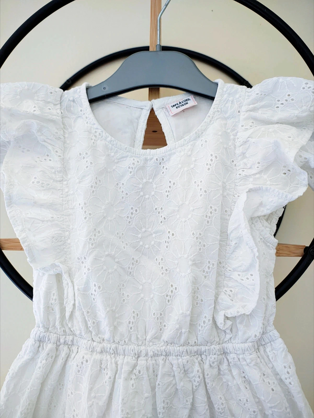 Vestido de verão de 6 anos com bordado tape a l'oeil – photo 2